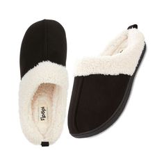 A true classic, this exceptional around-the-house, slip-on clog style is everything you want when living your life to the fullest. A great, cushy slipper to wear inside as well as out in the yard, they include a microsuede upper as well as a plush, warmth giving faux fur inner. Enhanced with a memory foam footbed, this is footwear that absorbs shock for a walking-on-clouds feel. Clog Style, Suede Clogs, Clogs Style, Slide Slippers, Clog Slippers, Walking On Clouds, Platform Slides, Round Toe Heels, Slipper Socks