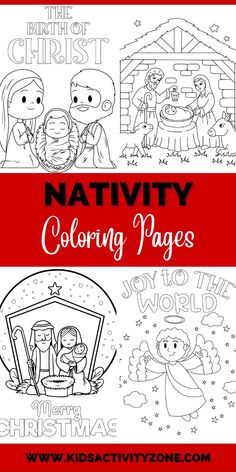 Let your little ones' imaginations soar with these free printable Nativity coloring pages! This set of 8 adorable designs is a fun and easy way to teach children about the Christmas story. Nativity Coloring Pages For Kids, Printable Nativity, Nativity Coloring Pages, Church Activities, Christmas Activities For Kids, Preschool Christmas, Free Christmas Printables, Kids Church