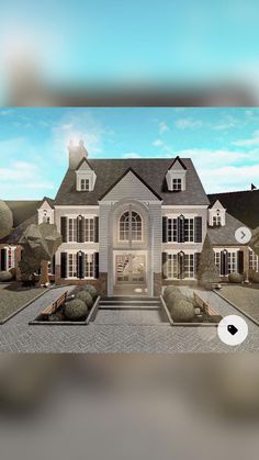 this is an artist's rendering of a large house