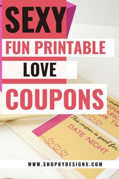 These 47 Printable pre-made Couples coupons are the perfect way to show your special someone how much you care. Whether it's for a birthday, anniversary, Valentine's Day or any other special occasion in between, these printable couples coupons will help make your gift even more meaningful. #printableloverscoupons #printabledatenightcoupons #funsexyprintablecouponsforhim #finsexyprintablecouponsforher For Lovers, Birthday Anniversary, Date Night, Valentine's Day