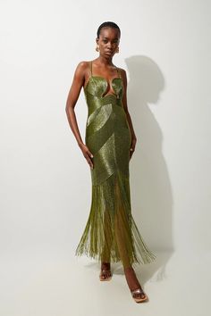 Premium Embellished Draped Beaded Strappy Midi | Karen Millen Bride Jumpsuit, Petite Wedding Guest Dresses, Latest Maxi Dresses, Petite Midi Dress, Summer Bridesmaid Dresses, Maxi Dress Collection, Outfits Petite, Tall Dresses, Bandeau Dress