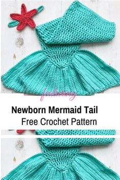 the mermaid tail crochet pattern is shown