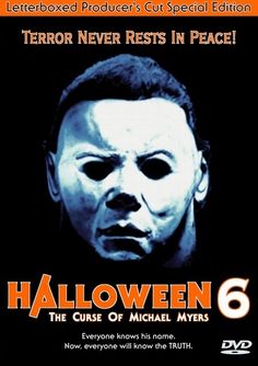 the original michael myers movie poster for halloween 6, starring actor jack o'connor