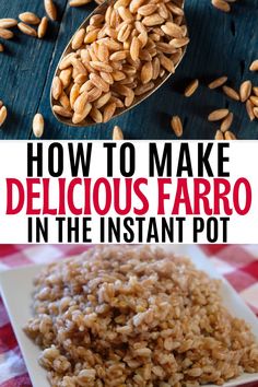 How to Cook Farro Instant Pot Recipe - Retro Housewife Goes Green Farro Recipes Instant Pot, Farro Instant Pot, Easy Farro Recipes Healthy, How To Cook Farro In Instant Pot, Farro And Asparagus Recipes, How To Cook Farro, Farro Recipes, Cholesterol Lowering Foods, Retro Housewife