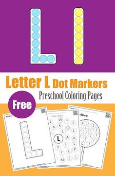 letter i dot markers for preschool coloring pages with free printables on the front