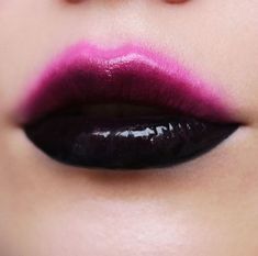 Mekap Mata, Purple Shades, Black Lipstick, Smink Inspiration