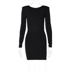 F00153205-104 Slim Fit Bodycon Dress For Going Out, Slim Fit Mini Bodycon Dress For Going Out, Going Out Slim Fit Mini Bodycon Dress, Sleek Fitted Long Sleeve Spring Dress, Sleek Black Fitted Bodycon Dress, Sleek Stretch Sheath Mini Dress, Slim Fit Knee-length Mini Dress For Night Out, Slim Fit Mini Dress For Night Out, Elegant Black Slim Fit Bodycon Dress