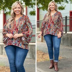 fb-feed Multicolor Boho Print Tops For Fall, Floral Print Patterned Tops For Fall, Patterned Floral Print Tops For Fall, Trendy Multicolor Print Tops For Fall, Multicolor Floral Print Tops For Fall, Fall Floral Print Multicolor Tops, Multicolor Printed Balloon Sleeve Top, Trendy Vibrant Print Tops For Fall, Trendy Fall Tops With Vibrant Print