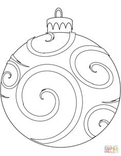 a christmas ornament with swirls and a crown on it's top