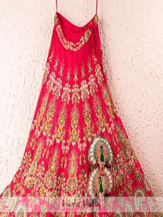 Strawberry Pink Raw Silk Embroidered Lehenga Set (Set of 3) By Anisha Shetty now available at Trendroots Net Embroidery Lehenga, Silk Bridal Lehenga, Embroidery Lehenga, Red Dupatta, Raw Silk Blouse, Net Embroidery, Strawberry Pink, Embroidered Lehenga, Sequence Work