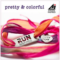 "RUN INSPIRED - Run Silk Wrap Bracelet - PINK, Run Jewelry, Gift for Runners, Running Motivation, Running Partner Gifts, Running Bracelet Show your love for running with this unique, RUN INSPIRED silk wrap bracelet. Silk is hand dyed with pink/orange/blue/purple blend. - Features a LOVE LIFE charm knotted onto the wrap along with a button clasp. You have accomplished the goal or maybe it is on the horizon...GET INSPIRED, STAY INSPIRED...RUN INSPIRED! This unique, silk wrap bracelet will be a con Running Bracelet, Running Jewelry, Motivation Running, Running Partner, Marathon Gift, Silk Wrap Bracelets, Gifts For Runners, Shoe Tags, Running Motivation