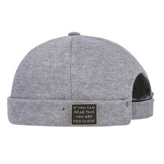 docker-cap-fashion-creativity-retro-skullcap-brimless-hat-for-men-women Breathable Beanie For Outdoor Wear, Breathable Beanie For Outdoor, Breathable Winter Cap, Breathable Outdoor Beanie, Adjustable Hip Hop Beanie Hat, Casual Adjustable Gray Beanie, Adjustable Casual Flat Cap Beanie, Casual Hat With Sweatband, One Size Fits Most, Adjustable Breathable Winter Hat