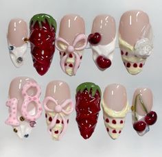 from @/gels.nailsph on instagram Birthday Cake Nails, Dessert Nails, Pop Nails, Nails Box, Generator Accessories, Girly Pop, Fancy Nails Designs, Kawaii Nails, Fancy Nails