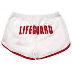 Lifeguard Shorts, Lifeguard Costume, Lifeguard Shirt, Lifeguard Swimsuit, Shorts White, Wear It, Lady In Red, Short Outfits, White Shorts