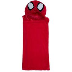 Dimensions: 30" x 50" Color: Red, White & Black Content: 100% Polyester Age Grade: 3+ Quantity: 1 Care: Machine Wash Cold Separately Only Non-Chlorine Bleach When Needed Tumble Dry Low Separately Do Not Iron Snuggle up in cute style with the help of this Spider-Man Hooded Blanket. This soft blanket features a red base and a plush Spider-Man mask hood. Give it to your little one so they can be nice and cozy as they watch their favorite superhero show! Spiderman Blanket, Blanket With Hood, Spider Man Mask, Superhero Shows, Hooded Blanket, Cute Style, Grade 3, Be Nice, Soft Blankets