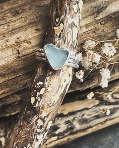 Beautiful smoothed and frosted pieces of broken glass, tossed about and shaped by the sea for years and years into beautiful heart shapes, that have found their way onto the shores one of my local beaches here in Cornwall.  This listing is for one heart ring, and you can choose to make a trio of stacking rings from the drop down menu  A stacking set includes the heart ring with textured band plus: * One beautiful bubble wire band,  * One faceted band, hammered to create an octagonal appearance ( Sea Glass Rings, Sea Glass Heart, Sea Glass Ring, Stacking Ring Set, Broken Glass, Ring Stacking