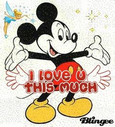 i love u this much with mickey mouse