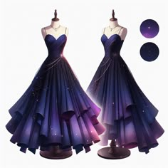 ai, digital art, image, character, illustration, cartoon, fantasy, design, animation, icons, 3D, comic, painting, manhwa, pfp, pp, cover Galaxy Dress Gowns, Moon Dress Gowns, Galaxy Dress Drawing, Fantasy Dress Design Art, Galaxy Gradient, Gradient Dress, Star Facts, Manhwa Pfp, Comic Painting