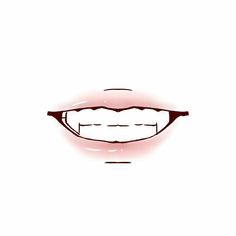 an open mouth with red light coming from the upper part and bottom half, on a white background