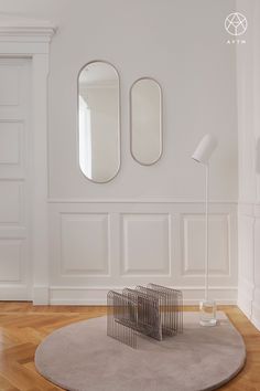 Elegant ANGUI taupe mirrors Gubi Mirror, Magazine Holders, Beautiful Mirrors, Interior Inspiration