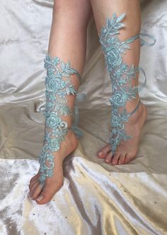 Blue Barefoot Sandals, Bridal Long Barefoot Sandals, Wedding blue shoes, Something Blue Shoes, Lace Wedding Shoes, Beach Barefoot Sandals, Stylish blue wedding shoes are good option for your wedding, bridal shower or wedding photo props or wherever you want to take! You can move freely with elefant barefoot sandals and they don't hurt your feet! You will look beautiful with your wedding dress and your barefoot jewelry. People wouldn't take their eyes on your glamorous wedding shoes. The lace and Something Blue Shoes, Simple Wedding Shoes, Lace Barefoot Sandals, Lace Wedding Shoes, Barefoot Sandals Wedding, Converse Wedding Shoes, Wedding Shoes Sandals, Beach Wedding Sandals Barefoot, Wedge Wedding Shoes