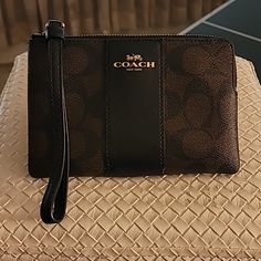 Coach Wristlet New With Tags. Brown Pouch Wristlet For On-the-go, Coach Rectangular Brown Coin Purse, Coach Brown Coin Purse For Everyday, Brown Rectangular Coach Coin Purse, Brown Wallet With Zipper Pouch For On-the-go, Brown Wallets With Zipper Pouch For On-the-go, Brown Rectangular Wristlet For On-the-go, Coach Brown Coin Purse For Travel, Coach Brown Wallet For On-the-go