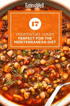 vegetarian soups perfect for the mediterranean diet