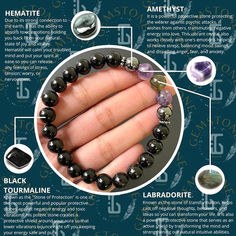 Crystal Bracelets Diy, Spiritual Bracelets, Power Bracelet, Empath Protection, Wrist Mala, Bracelets With Meaning, Energy Bracelets