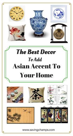 There are some awesome Asian-style decor items for your home at Amazon and Etsy. Those are the best decor to add an elegant touch to your rooms. | Asian home decor | best home decor items Mid Century Modern Asian Decor, Asian Office Decor, Asian Home Aesthetic, Asian Eclectic Decor, Asian Inspired Bedroom Decor, Asian Decor Ideas, Asian Inspired Living Room