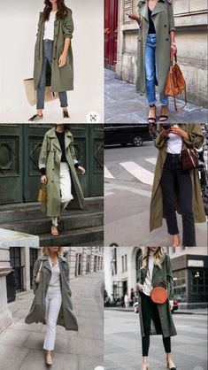 Pistachio Coat Outfit, Sage Green Coat Outfit, Khaki Jacket Outfit