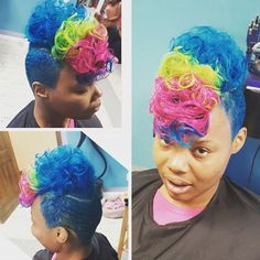 Who needs a fascinator when you've got #ManicPanic!? @missvs_vs_missvvsbabe used #HotHotPink, #ElectricBanana, and #ShockingBlue for this great look. Shocking Blue, Fascinator, Instagram Account