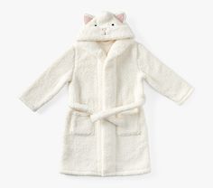 Kitty Critter Robe | Pottery Barn Kids Cozy Winter Bedtime Robe, Cozy White Sleep Robe, White Cozy Sleep Robe, Cozy White Winter Robe, Cozy White Robe For Winter, White Winter Sleep Robe, Target Crafts, Toddler Gift Guide, Gift Ideas For Toddlers