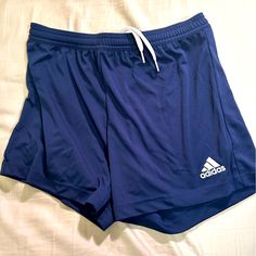 Women’s Entrada 22 Navy Shorts Brand New With Tags Size Small Casual Adidas Blue Athletic Shorts, Casual Blue Adidas Athletic Shorts, Casual Adidas Blue Shorts, Casual Blue Adidas Shorts, Adidas Blue Athletic Shorts With Built-in Liner, Adidas Blue Shorts For Summer, Adidas Blue Shorts, Adidas Soccer Shorts, Adidas Shorts Women