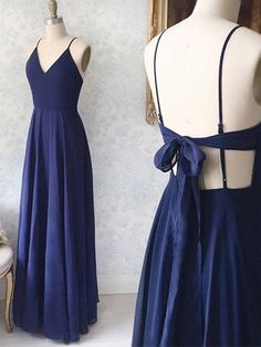 Bridesmaid Dresses Navy Blue Long, Prom Dresses Navy Blue, Prom Dresses Navy, Dresses Navy Blue, Formal Ideas, Navy Blue Prom Dresses, Prom 2023, Simple Prom Dress, Floor Length Prom Dresses