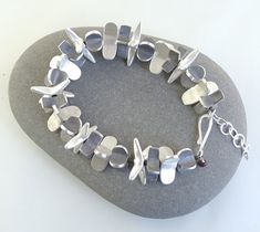 This big chunky sculptural piece makes a statement.  Solid sterling silver.  Length: 8 1/2 inches Bridal Shower Signage, Disney World Family Shirts, Lavender Quartz, Silver Link Bracelet, Bridal Shower Signs, Gorgeous Bracelet, Creative Jewelry, Oxidized Sterling Silver, Calla Lily