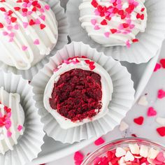 Moist Red Velvet Cake Pops, perfect for Valentine’s Day! Easy recipe with cake mix, cream cheese, and white chocolate. Slightly lower in sugar than regular cake pops. Best Valentine's truffles! Regular Cake, Red Velvet Cake Pops