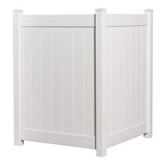 a white wooden fence on a white background