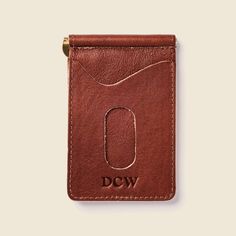 Monogrammed brown money clip wallet for men Sustainable Leather, Minimalist Wallet, Clip Wallet, Money Clip Wallet, Naturally Dyed, Soft Suede, Money Clip, Full Grain Leather, Biodegradable Products