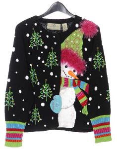 a sweater with a snowman on it