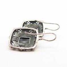 925 Sterling Silver Real Black Onyx Gem Domed Square Earrings Weight: 8.1g WELCOME TO PAWN SHOP We are an actual pawn shop and have been in business for over 25 years. Since 1990, our establishment has been serving a variety of clients by providing them with short term cash solutions and options of liquidity regarding their treasured heirlooms. Acknowledging that today′s customers are very sophisticated and are looking for a variety of investments, our acquisitions are hand-picked for our specia Sterling Silver Jewelry With Black Enamel For Formal Occasions, Formal Sterling Silver Jewelry With Black Enamel, Classic Sterling Silver Earrings With Black Enamel, Classic Sterling Silver Jewelry With Black Enamel, Sterling Silver Black Enamel Drop Earrings, Classic Black Enamel Sterling Silver Earrings, Black Enamel Sterling Silver Drop Earrings, Sterling Silver Drop Earrings With Black Enamel, Black Sterling Silver Jewelry With Matching Earrings