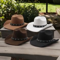 Classic Vintage Cowboy Hat, Solid Color Cowboy Hat, Wide-Brimmed Hat, Fedora, Cowboy Hat, Western Costume Party Accessories Headwear Hat circumference: 57-58cm Brim: 9cm  Height: 12cm Fedora hats suitable for most people will be matched with hat holders 🎩Our fedora hats are soft and comfortable to wear. The design is classic and can be matched with daily casual wear and formal wear. Whether you are young or old, you can find the style and color that suits you. 🎩Fedora hats are not only suitabl Western Style Felt Cap For Summer, Western Style Felt Beach Cap, White Cap For Western-themed Events, Country Style Flat Brim Hat For Party, Country Style Flat Brim Party Hat, Hat Holders, Vintage Cowboy Hat, Western Costume, Cowboy Vintage