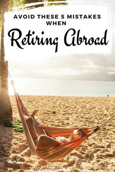 a woman laying in a hammock on the beach with text overlay that reads avoid these 5 mistakes when retrieving