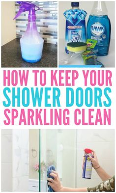 how to keep your shower doors sparkling clean with this easy and cheap trick for cleaning