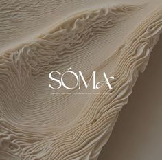 the cover of soma magazine features wavy lines