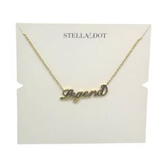 Stella & Dot Goldtone “Legend” Pendant Necklace New In Packaging One Size N1043g Gold Tone Chain With Gold Tone Pendant - “Legend” Approx 16” Long Dot Jewelry, Stella And Dot, Womens Jewelry Necklace, Gold Tones, Jewelry Necklaces, Dots, Women Jewelry, Necklaces, Pendant Necklace