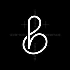 the letter b is shown in white on a black background