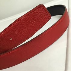 (eBay) hermes leather belt strap Size 70 Red/Black Measures 1.25” Wide Hermes Belt Women Black, Red Bb Belt, Red Belts For Women, Luxury Red Formal Belt, Luxury Red Leather Belt, Leather Belt, Belts, Look At, Black And Red