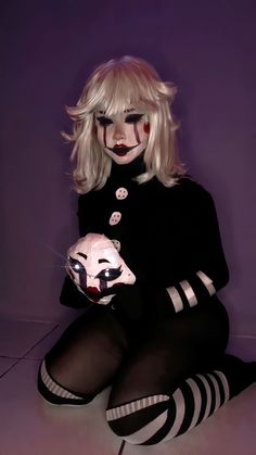 Five nights at Freddy's
fnaf
puppet fnaf Horror Halloween Costumes, Creepy Halloween Makeup, Pretty Halloween Costumes, Pretty Halloween, Anime Halloween, Halloween Costume Outfits