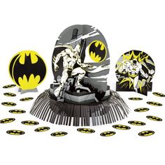 batman party decorationating kit for 16 guests