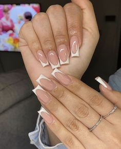 Holiday Acrylic Nails, Acrylic Nails Nude, Formal Nails, Cute Short Nails, Fake Nails Designs, Dope Nail Designs, Cute Gel Nails